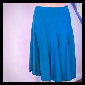 Vintage Turquoise A-Line Skirt